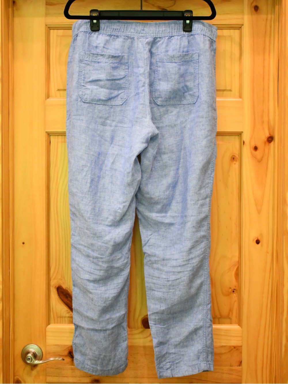 Lilly Pulitzer Light Deri Blue Drawstring Aden Linen Pants XL - Picture 8 of 10